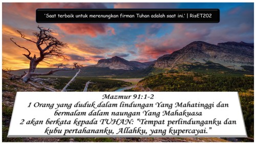87 ~ Ayat Emas Alkitab ~ Mazmur 91_1-2